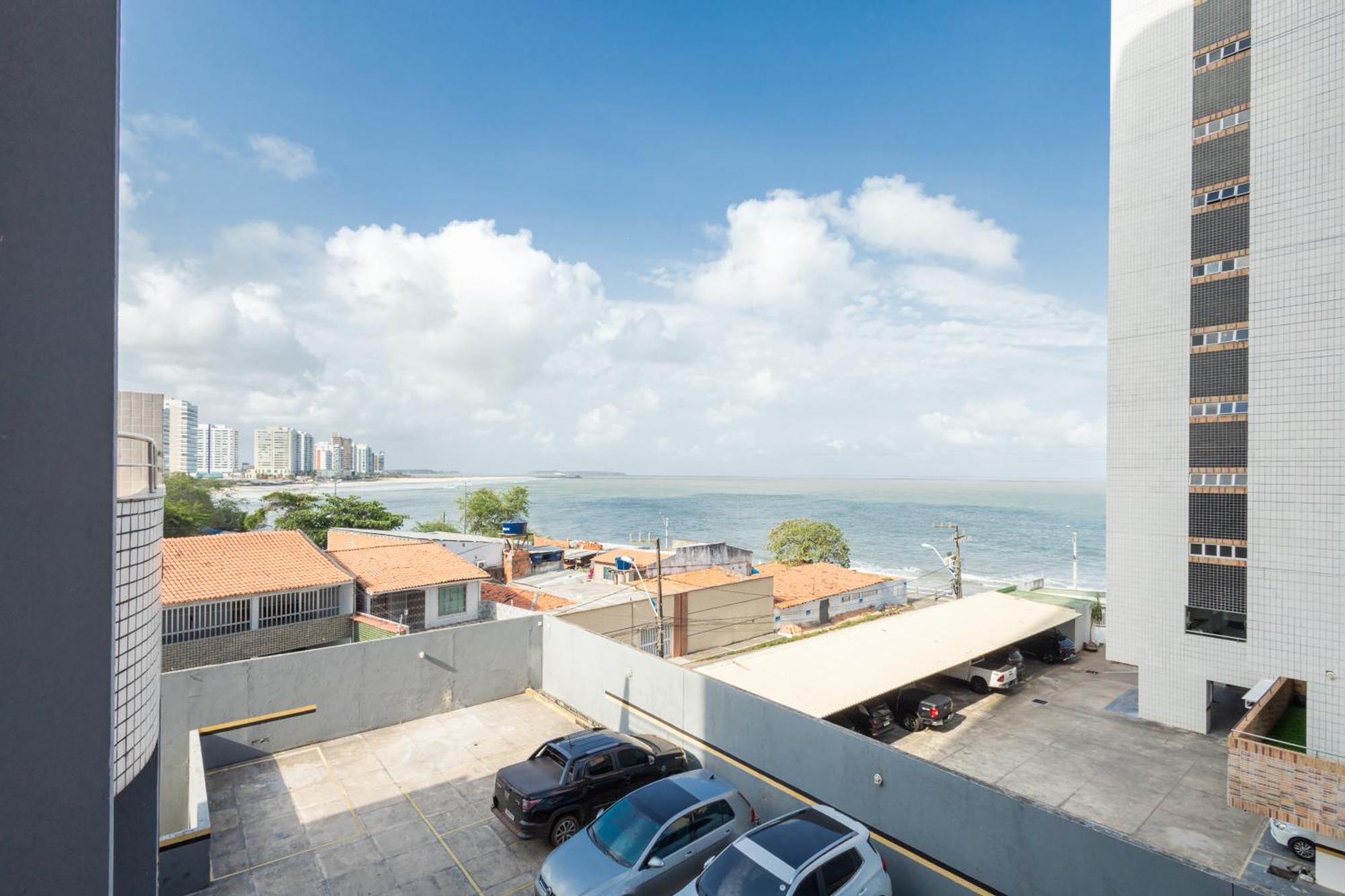 Vista Mar E Lagoa - Cozinha E Frigobar - Apartamento Flat Proximo A Praia Sao Luis  Bagian luar foto