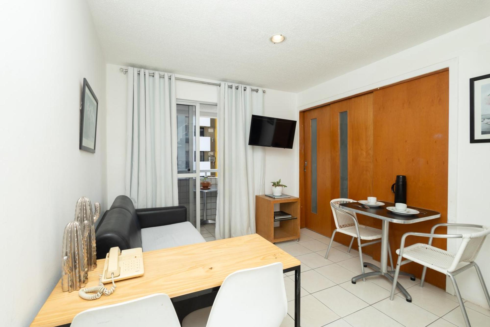 Vista Mar E Lagoa - Cozinha E Frigobar - Apartamento Flat Proximo A Praia Sao Luis  Bagian luar foto