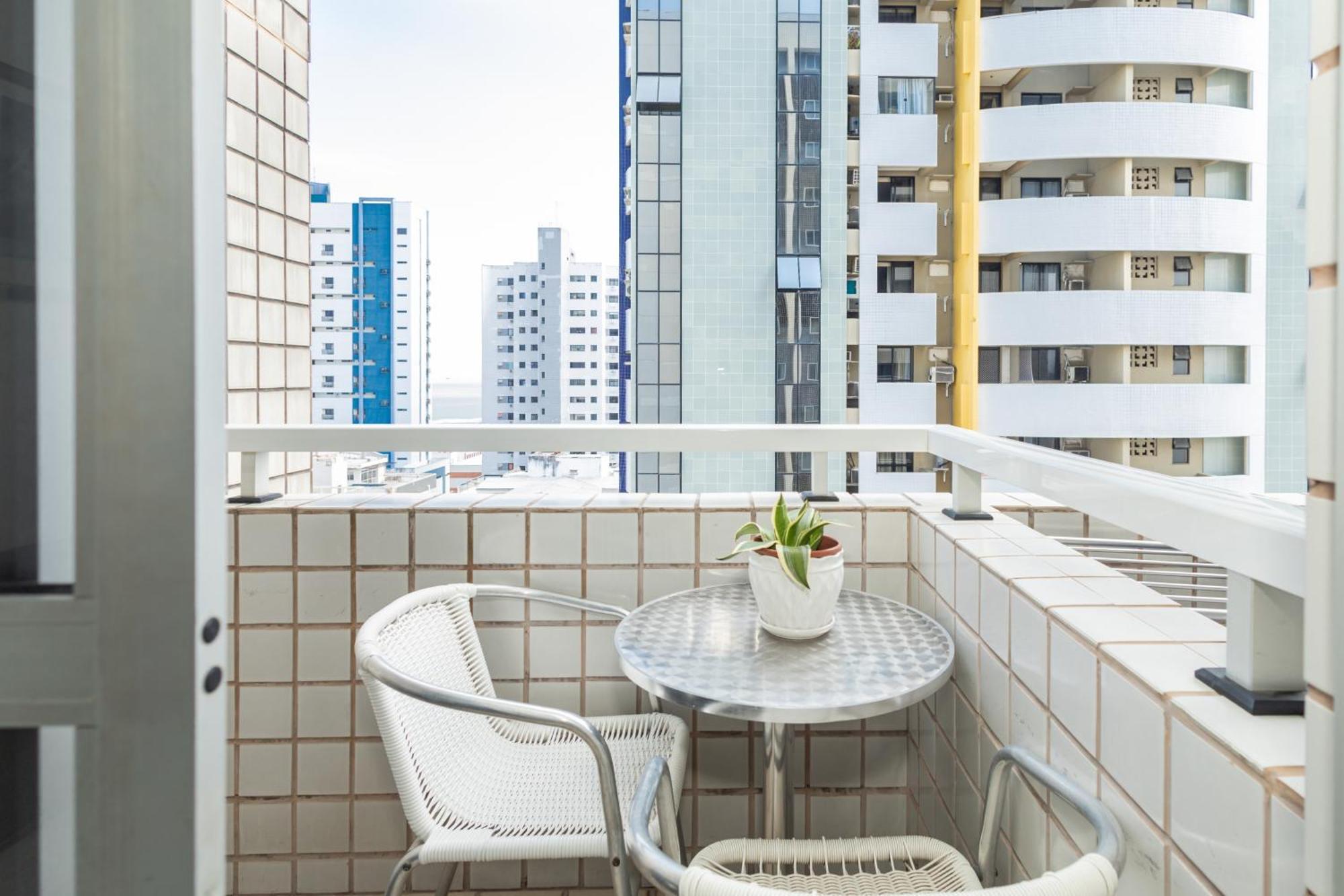Vista Mar E Lagoa - Cozinha E Frigobar - Apartamento Flat Proximo A Praia Sao Luis  Bagian luar foto